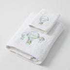 Balloon Voyage Bath Towel & Face Washer In Organza Bag 