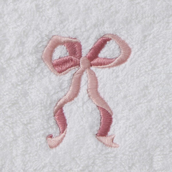 Bows Love Bath Towel & Face Washer In Organza Bag 