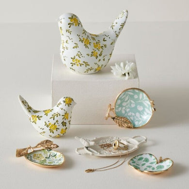 Blooming Bird Sculpture Large White 