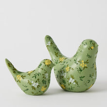 Load image into Gallery viewer, Blooming Bird Sculpture Small Green 
