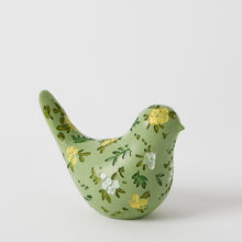 Load image into Gallery viewer, Blooming Bird Sculpture Small Green 
