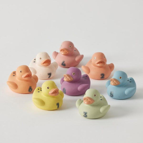 Eco - Friendly Silicone Counting Ducks 