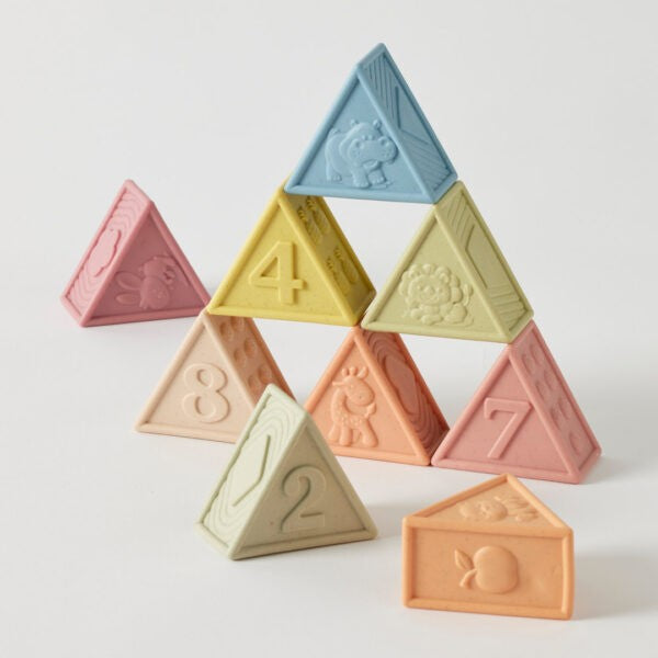 Eco- Friendly Silicone Triangle Counting Stacker