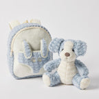 Plush Puppy Buddy Backpack [col:blue]