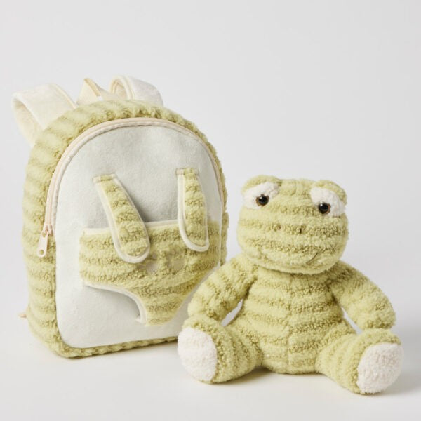 Plush Frog Buddy Backpack