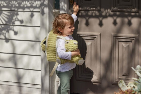 Plush Frog Buddy Backpack