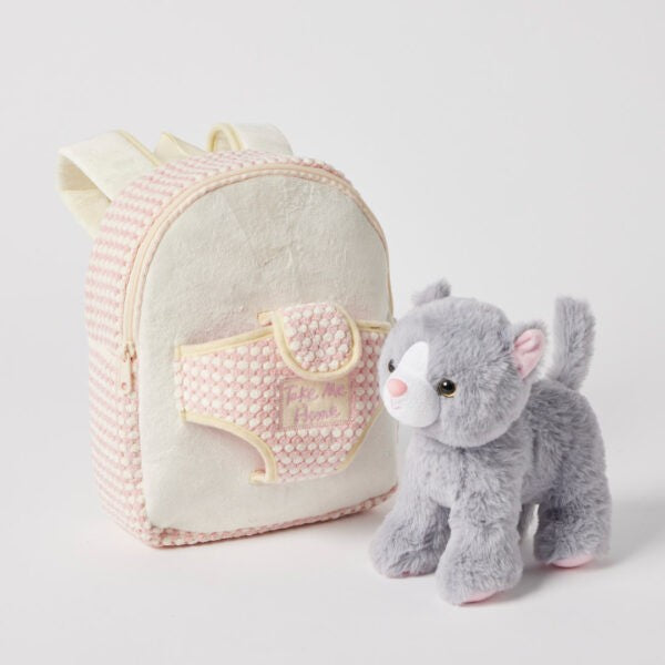 Plush Kitten Take Me Home Backpack
