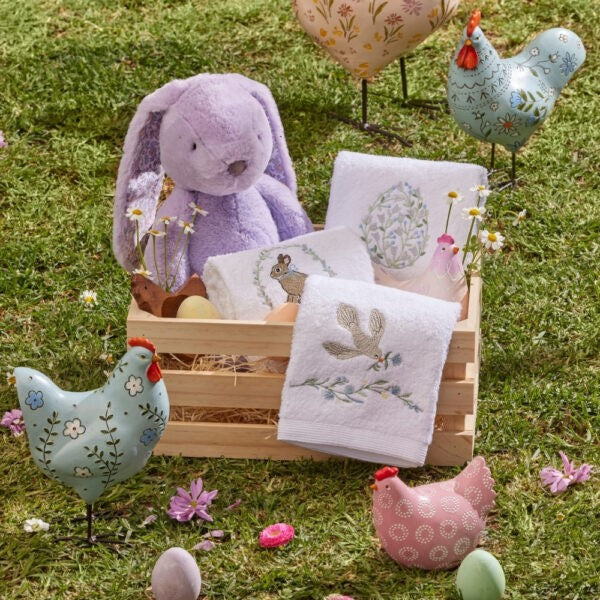 Floral Lilac Bunny Medium