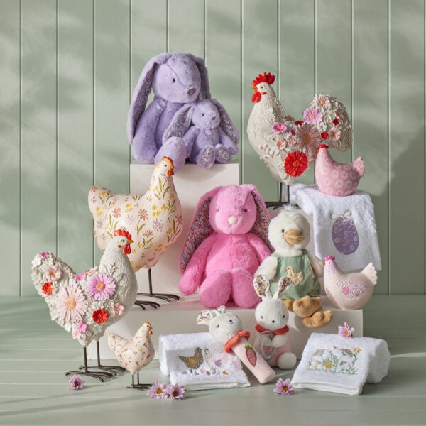 Floral Lilac Bunny Medium