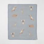 Australiana Knitted Baby Blanket