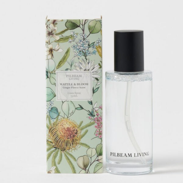 Wattle & Bloom Scented Linen Spray - Ginger Flower