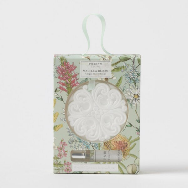 Wattle & Bloom Scented Ceramic Disc - Ginger Flower