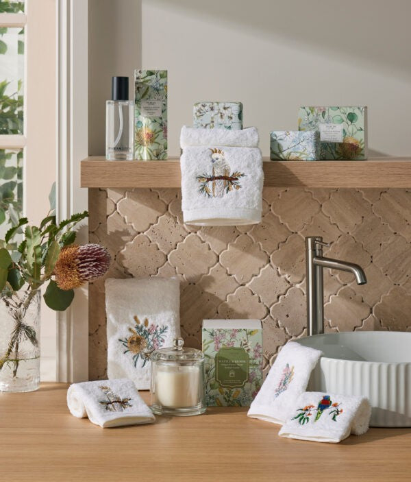 Wattle & Bloom Hand Towel