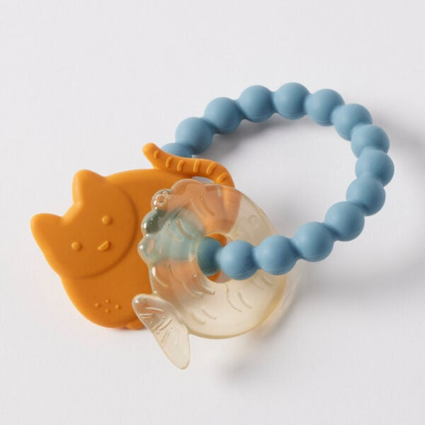 Jiggle & Giggle Hungry Kitty Silicone Teether