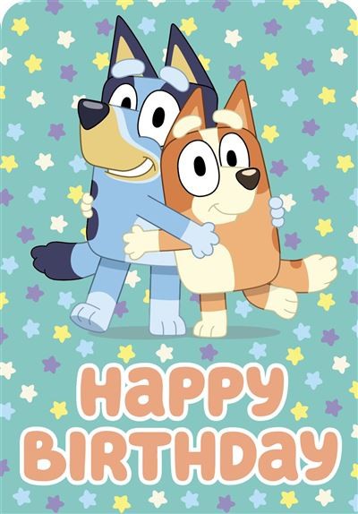 Cards - Bluey Kids General Bluey And Bingo Hugging 