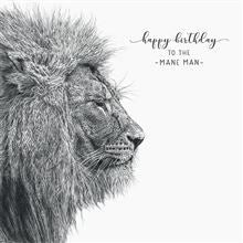 Card - Lion Mane Man