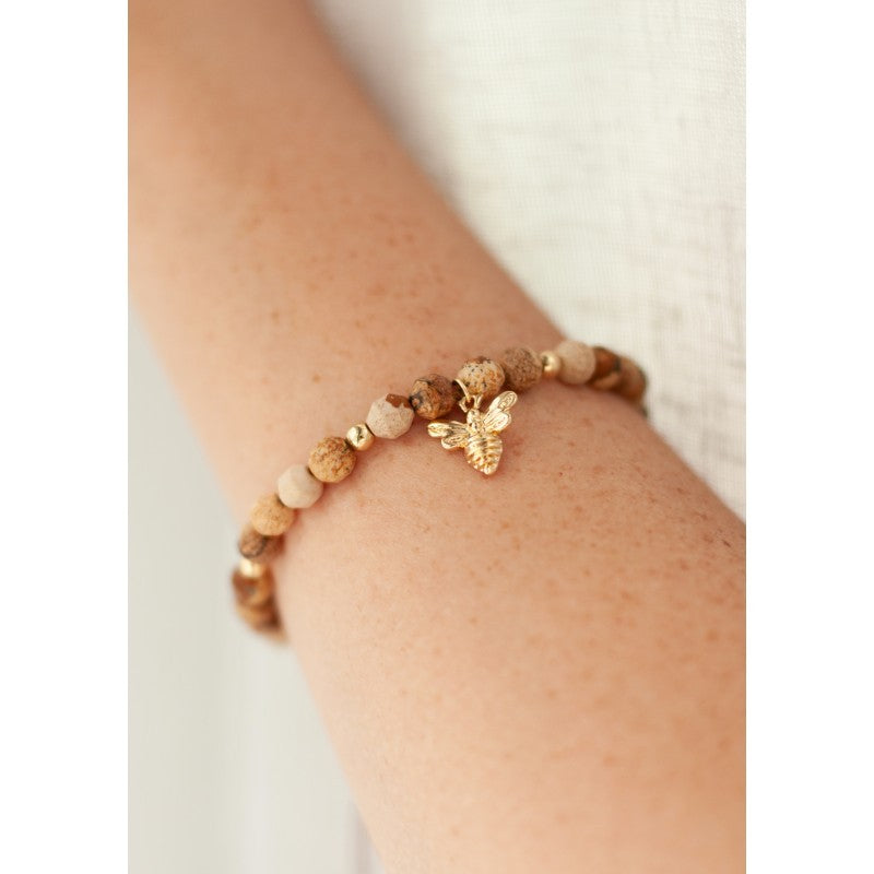 Beautiful Bee Bracelet [col:pink]