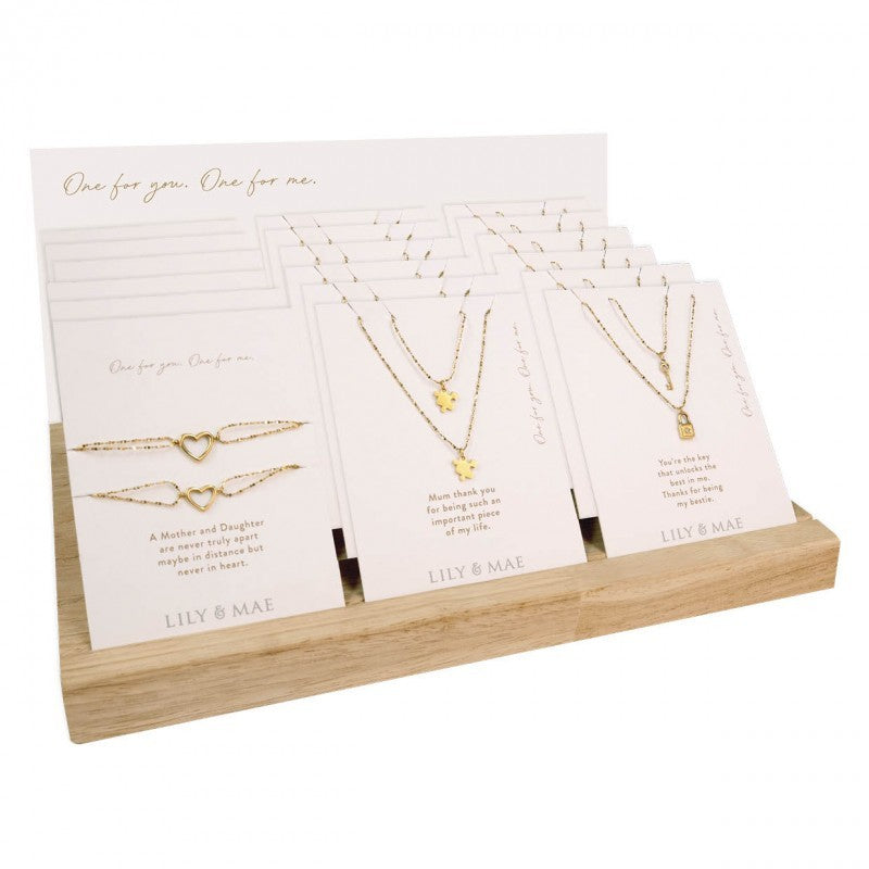 Lily & Mae - One For You One For Me Jewellery [des:2 Puzzle Necklaces]