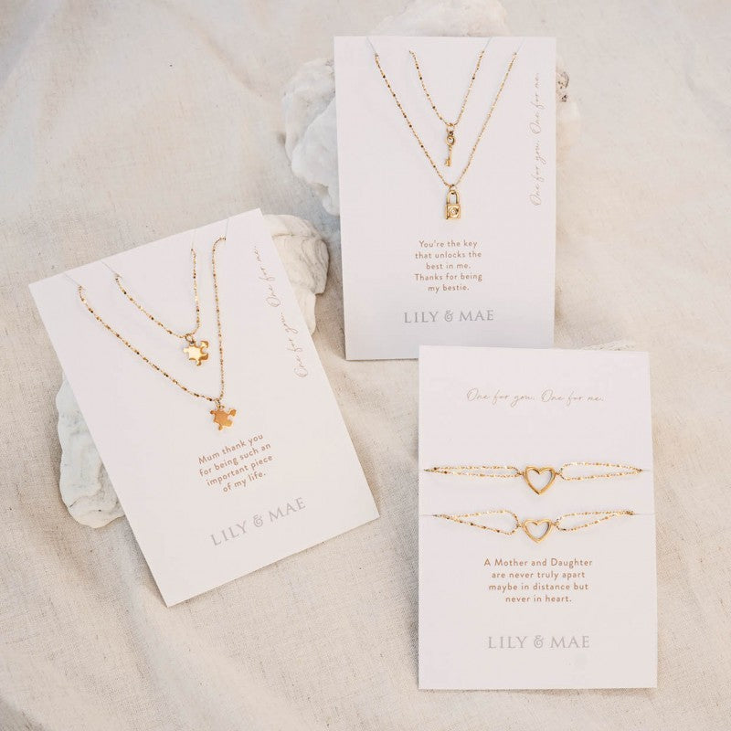 Lily & Mae - One For You One For Me Jewellery [des:2 Puzzle Necklaces]