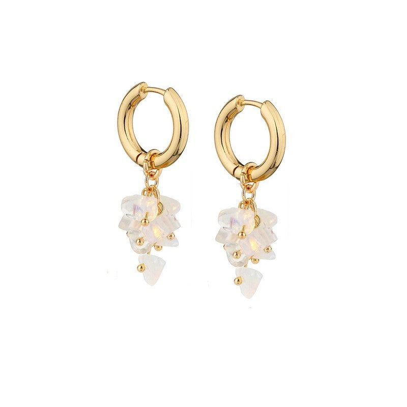 Lily & Mae Gemstone Earrings [des:opal Quartz]