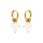 Lily & Mae Gemstone Earrings [des:shell Beads]