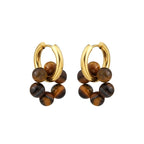 Lily & Mae Gemstone Earrings [des:tigers Eye]