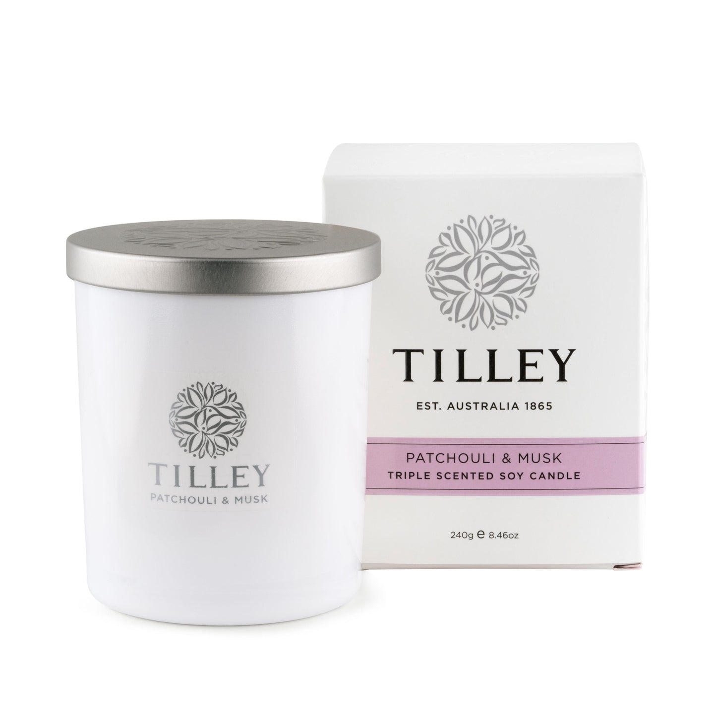 Tilley Patchouli & Musk Soy Candle
