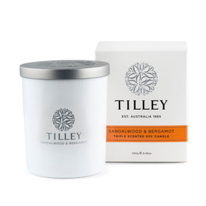 Tilley Sandalwood & Bergamont Soy Candle
