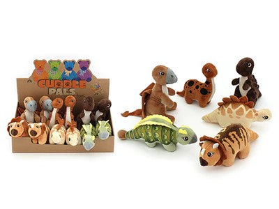 Plush- 16cm Dinosaurs 6 Asstd 