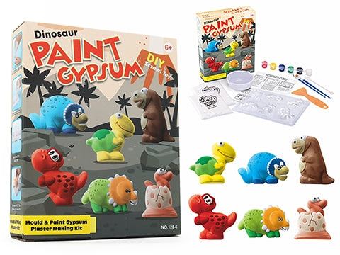 Mould & Paint Gypsum Plaster Kit Cartoon Dinosaur