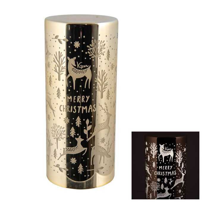 Electro Led Xmas Pillar Champagne Large 