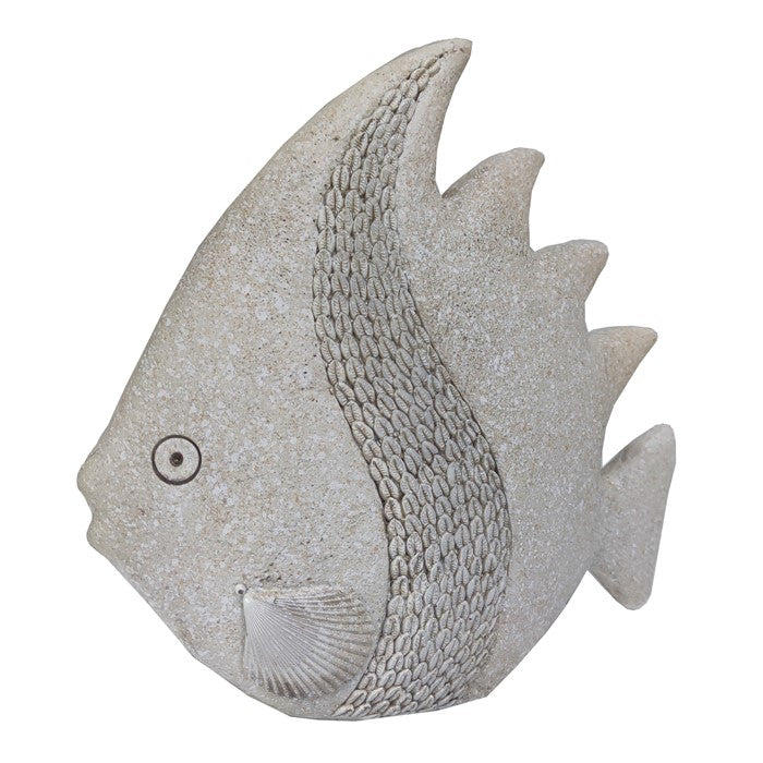 Keppel Whitewash Resin Fish Large 