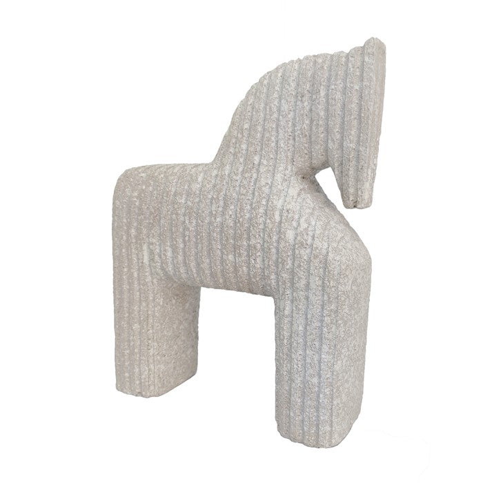 Santo Fawn Resin Ribbed Horse 