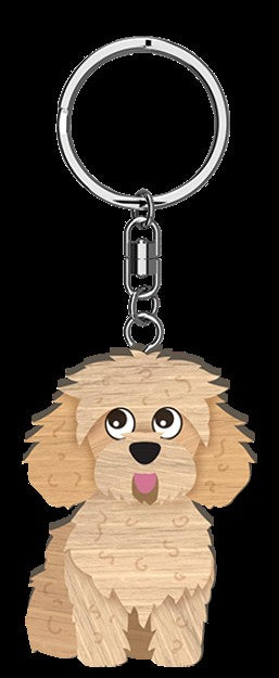Life Is Better - Cavoodle Keyring 