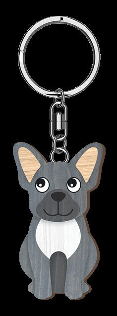 Life Is Better - French Bulldog Keyring 