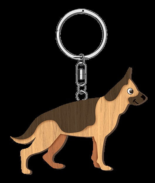 Life Is Better - German Shepherd Keyring 