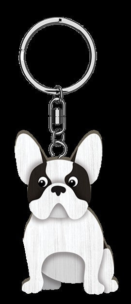 Life Is Better - Bulldog Keyring 