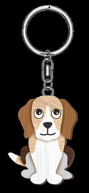 Life Is Better - Beagle Keyring 