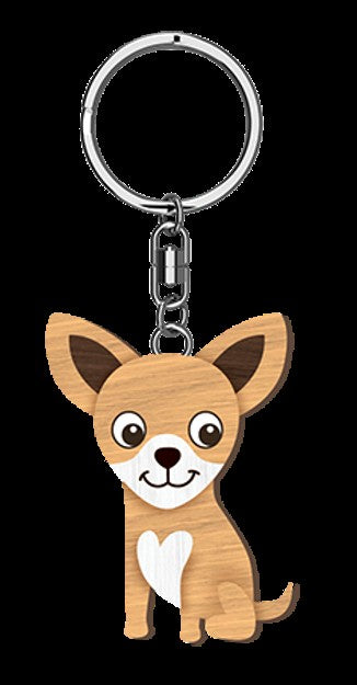 Life Is Better - Chihuahua Keyring 