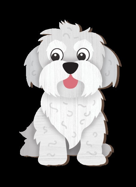 Life Is Better - Maltese Magnet 