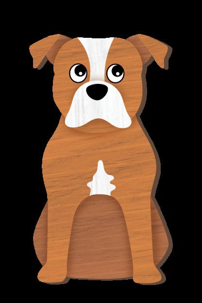 Life Is Better - Staffy Magnet 