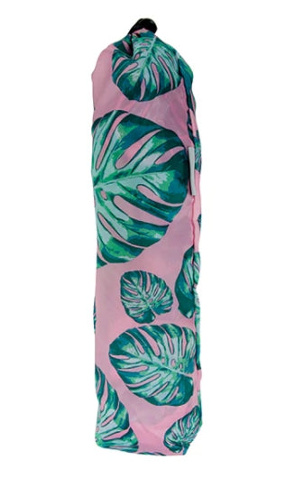 Shopping Trolley Bag [des:monstera Pink]