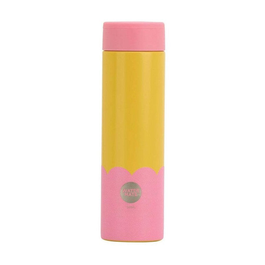 Mini Bottle Stainless Steel - Wave Yellow And Candy 