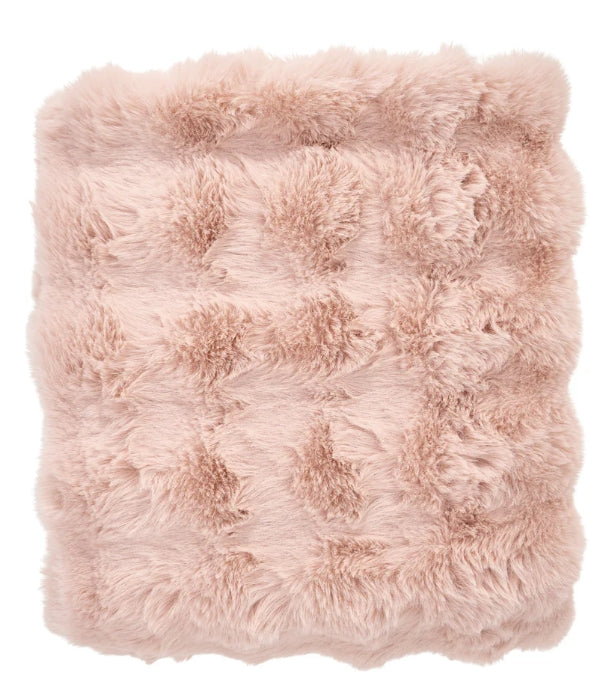 Throw Bubble Fur [col:pink]