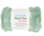 Throw Bubble Fur [col:sage]