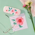 Glasses Case & Cleaning Cloth [des:meadow Blush]