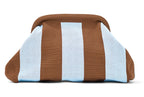 Dumpling Clutch [col:blue/chocolate]