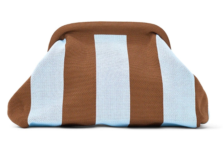 Dumpling Clutch [col:blue/chocolate]
