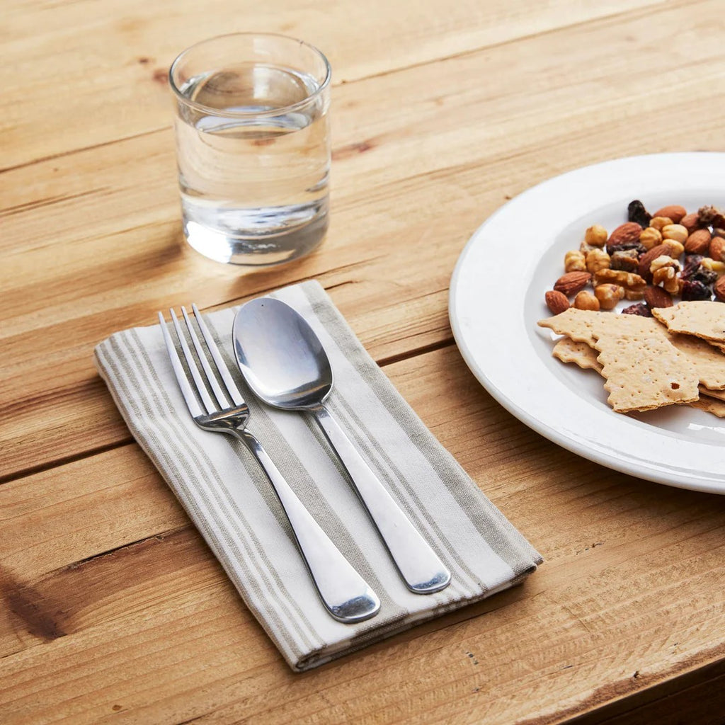 Harbour Oatmeal Striple Napkin Set Of 4 45x45cm 