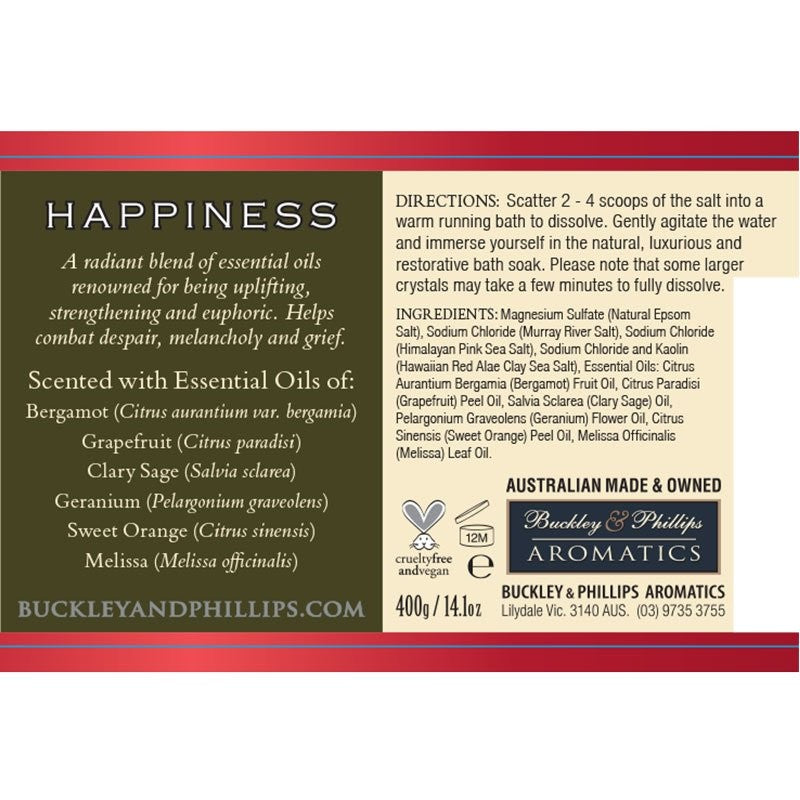 Happiness Essential Oil Bath Soak